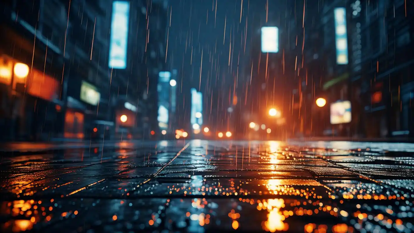 9715雨夜城市风情背景图91