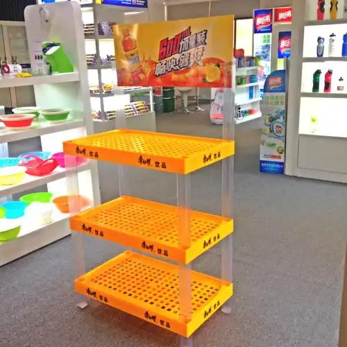厂家直销 塑料货架展示架 油类展示架 食品茶油展示架 酱油展示架
