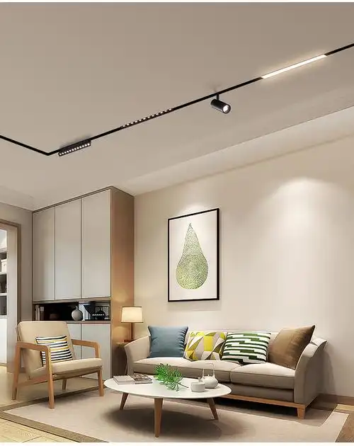 【暗装款】洛希无边框磁吸轨道磁吸灯现代客厅灯卧室餐厅书房灯具无主