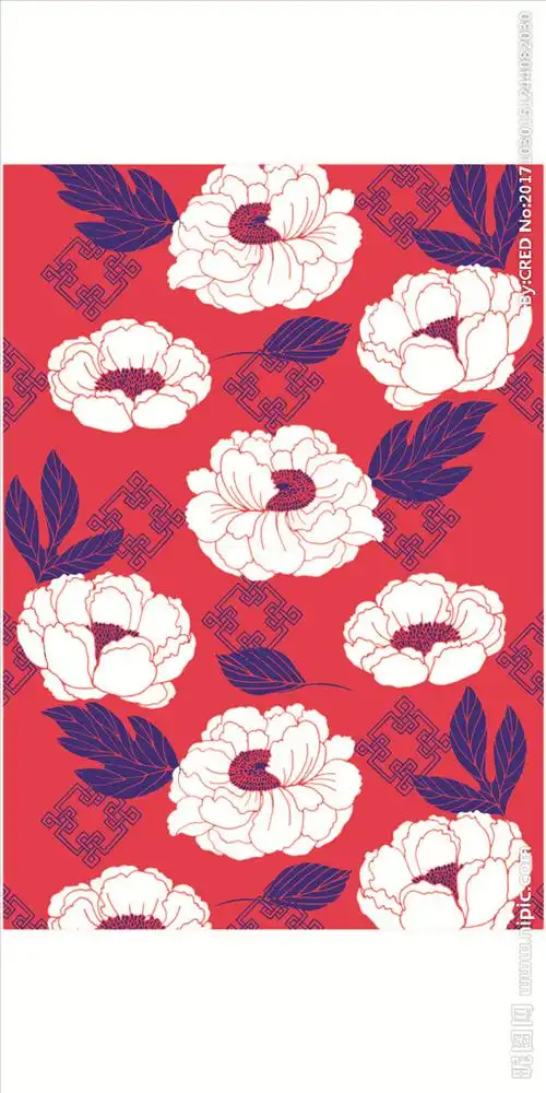 植物花朵花卉四方连续底纹图片