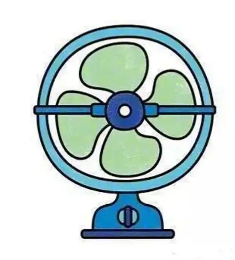 彩色简笔画 电风扇简笔画 简单简笔画 简笔画教程如何画彩色卡通鲸简