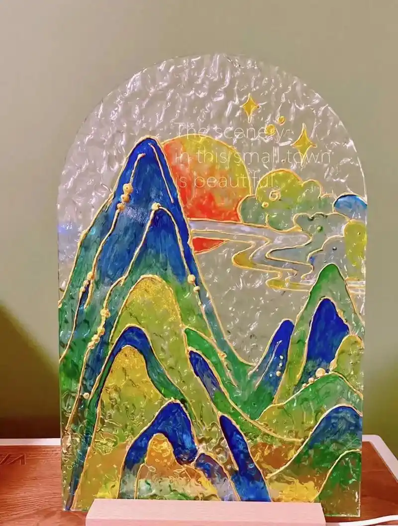 凡心studio新项目|玻璃画96.新新新项目6015 还没有玩 - 抖音