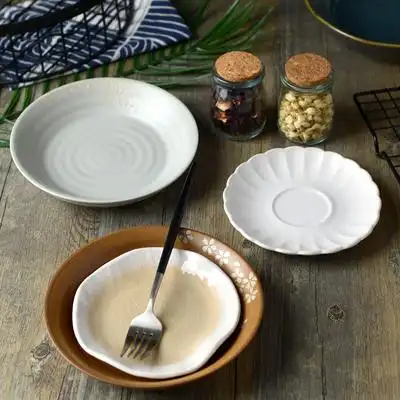 创意陶瓷6寸小凉菜碟甜品盘家用点心盘子手绘盘蛋糕盘陶瓷小盘子