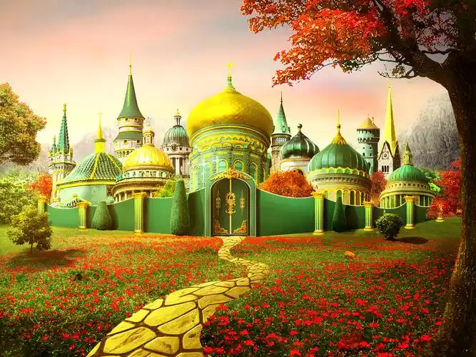 国外ps教程练习-合成梦幻城堡