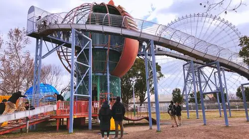 走了一会,同学们找了一个小型游乐场,便开始high了起来