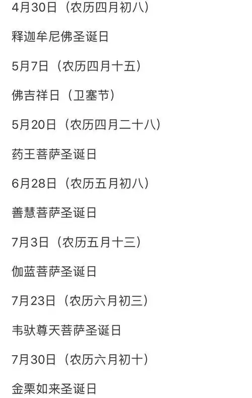 每年的佛教节日都是同一天吗?如何查询?