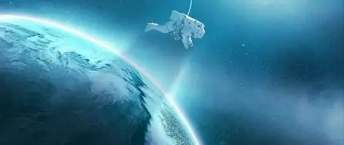 download 2560x1080 astronaut, planet, spacesuit