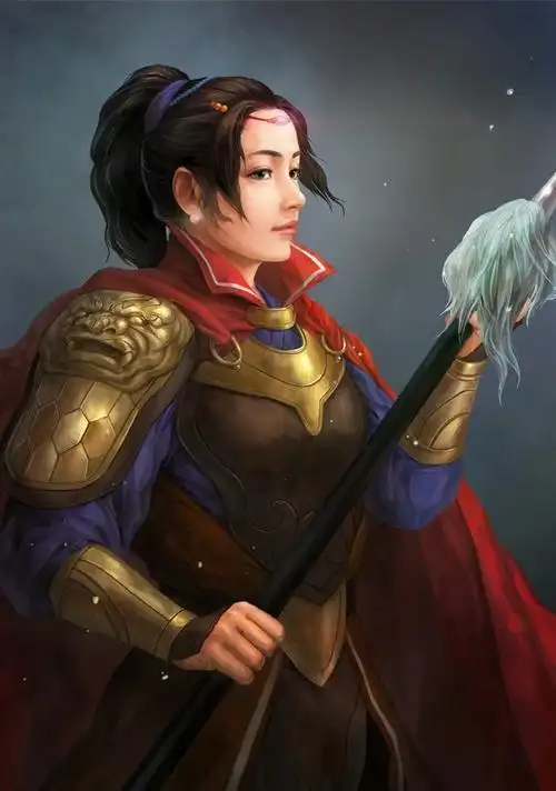经典系列游戏《三国志13》女武将头像立绘高清图(8)