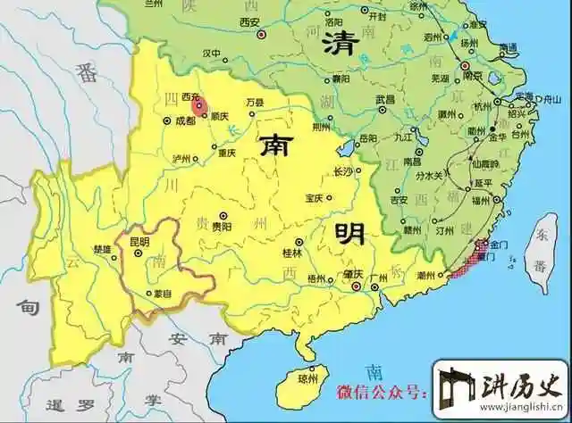 地图上的南明史_中国历史网