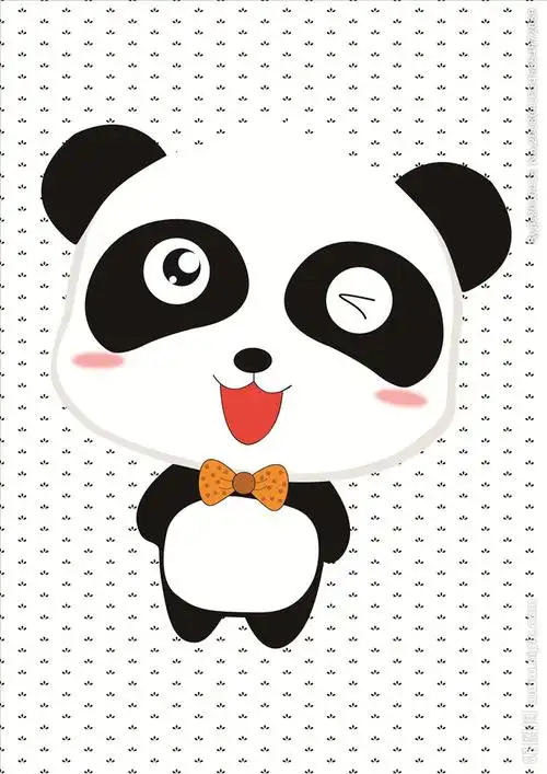 可爱熊猫卡通图片