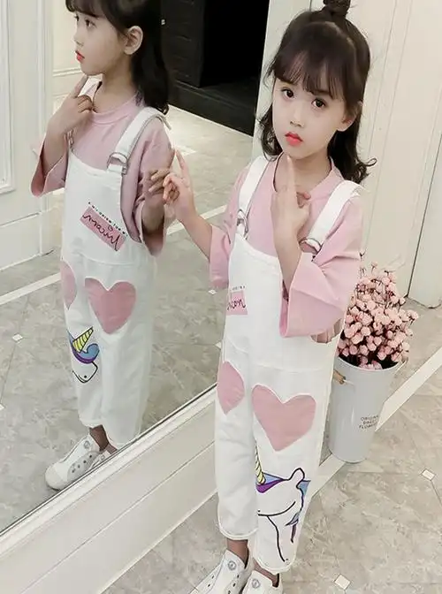 儿童背带裤套装女