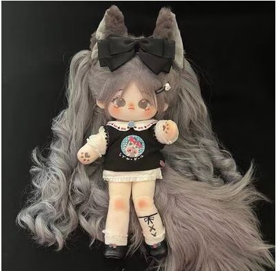 梦不落狼妹棉花娃娃难哄娃35cm无属性公仔狼妹生日礼物女生少女心闺