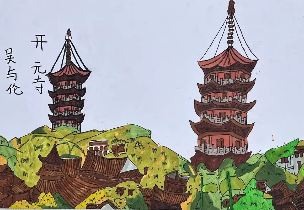 泉州世界文化遗产#净峰禾苗美术 #暑假学美术  漫漫二十年 - 抖音