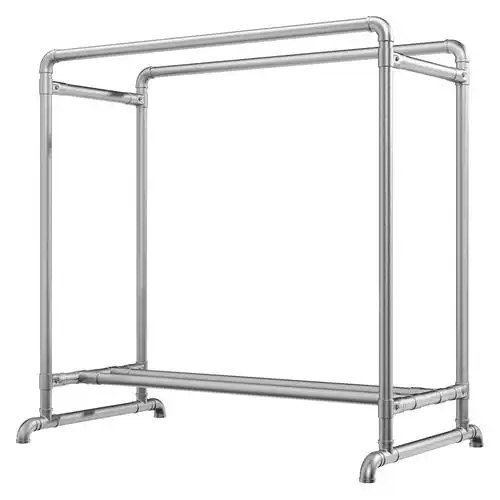 镀锌钢管晾衣架落地户外室外双杆水管家用阳台挂衣凉衣架收纳晾晒