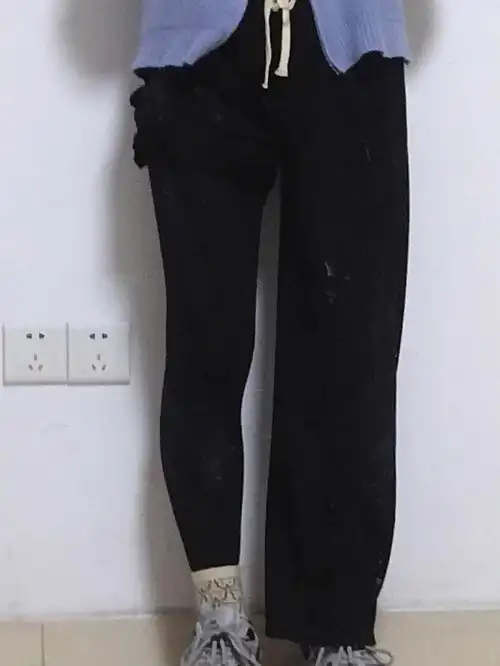 一年四季必备的黑色阔腿裤