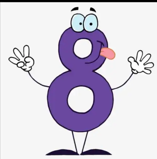 真是一个神奇的数字8,小朋友可以找一找家中数量是8的物品.