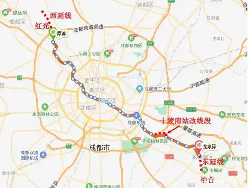 成都地铁二号线东延线和西延线,不应让时间有太多等待