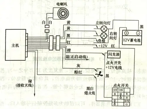 125摩托车继电器接线图