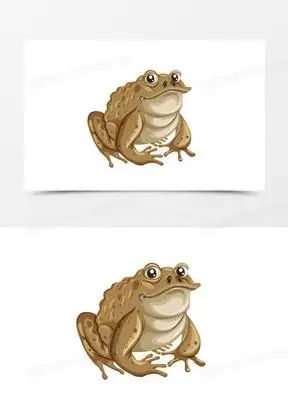 招财金蟾蜍361卡通手绘两栖动物蟾蜍素材70手绘插画风金蟾蜍素材290