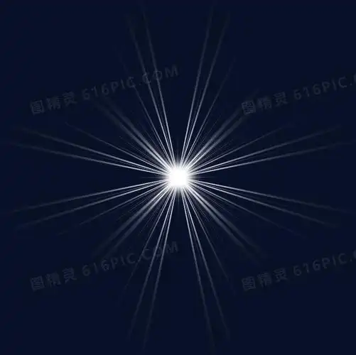 白色刺眼灯光效果