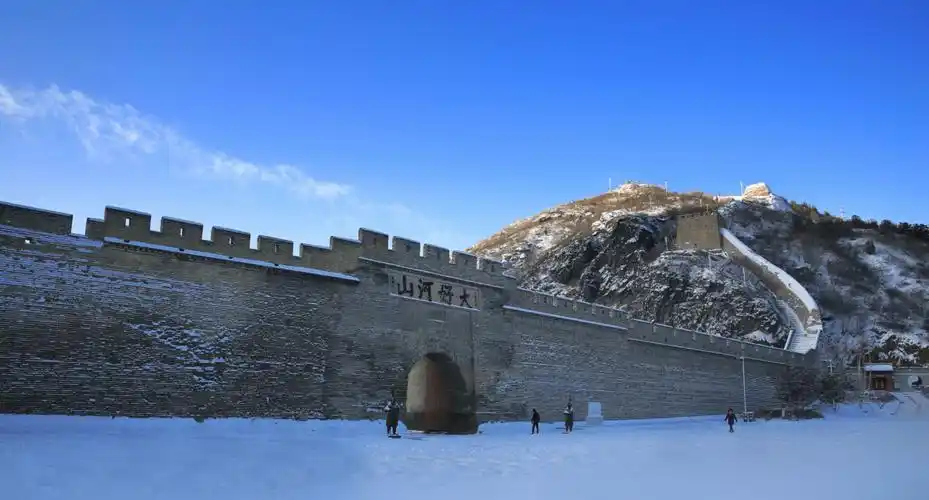 张家口大好河山一一雪后大境门