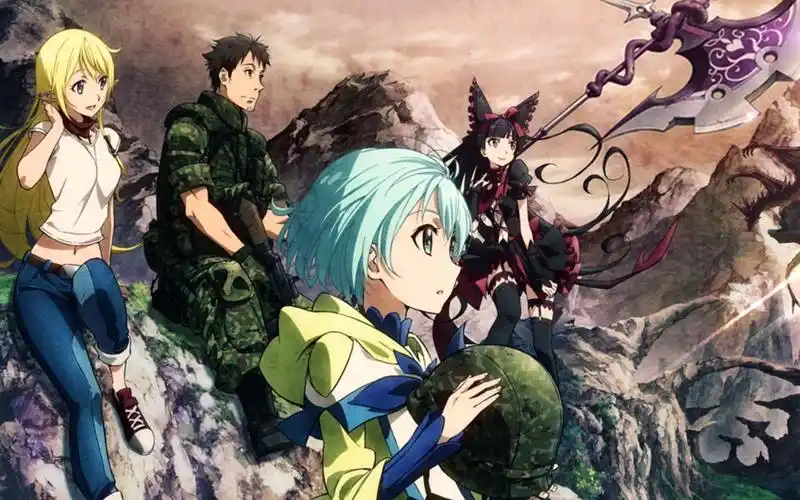 封禁录gate奇幻自卫队战争后宫萝莉向同样是15年的番现代热兵器与异