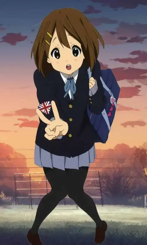 轻音少女主唱和吉他手女主角平泽唯hirasawa yui手机壁纸图片集(11)