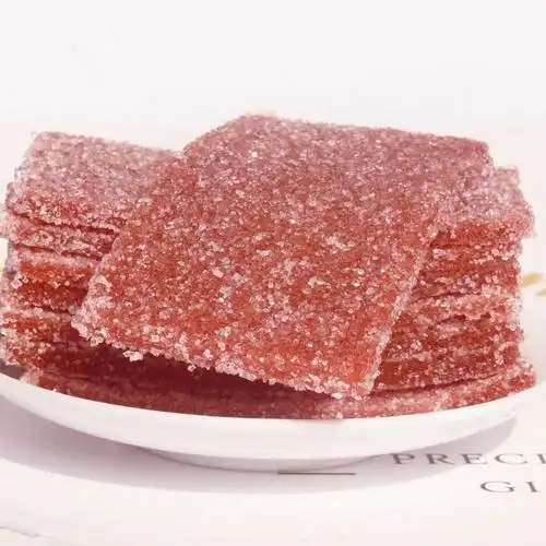 雪花山楂片1斤 雪花山楂片独立包装带糖雪花片山楂片软片散装开胃山楂