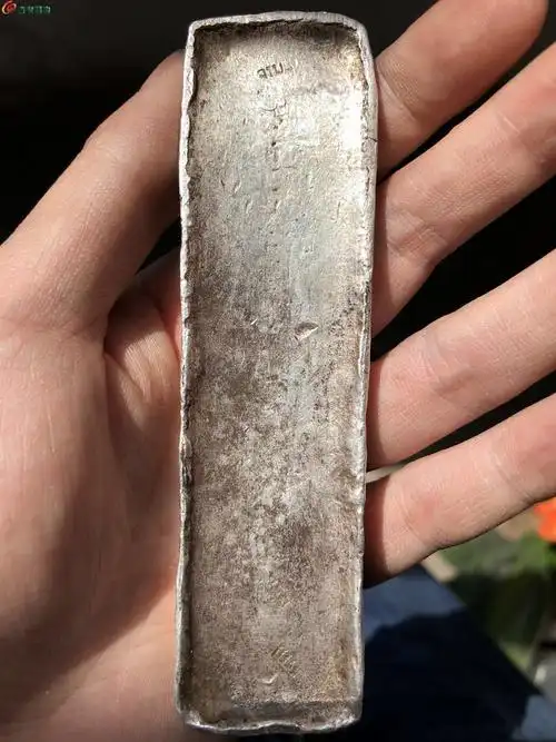 清代(安南)十两贸易老银条(永久保真包老 支持评级鉴定)