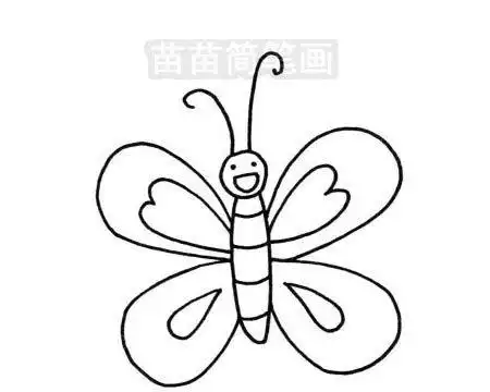花蝴蝶简笔画 花蝴蝶简笔画图片大全