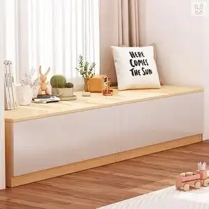 卧室电视柜小型矮柜子靠墙储物柜落地式床尾飘窗榻榻米柜子可坐上