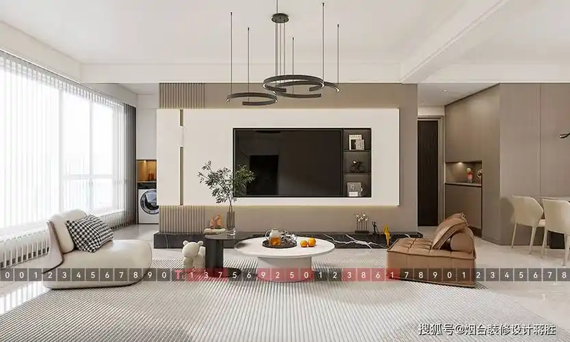 烟台装修设计凤栖台119平现代风格简而不凡的现代风家居典范