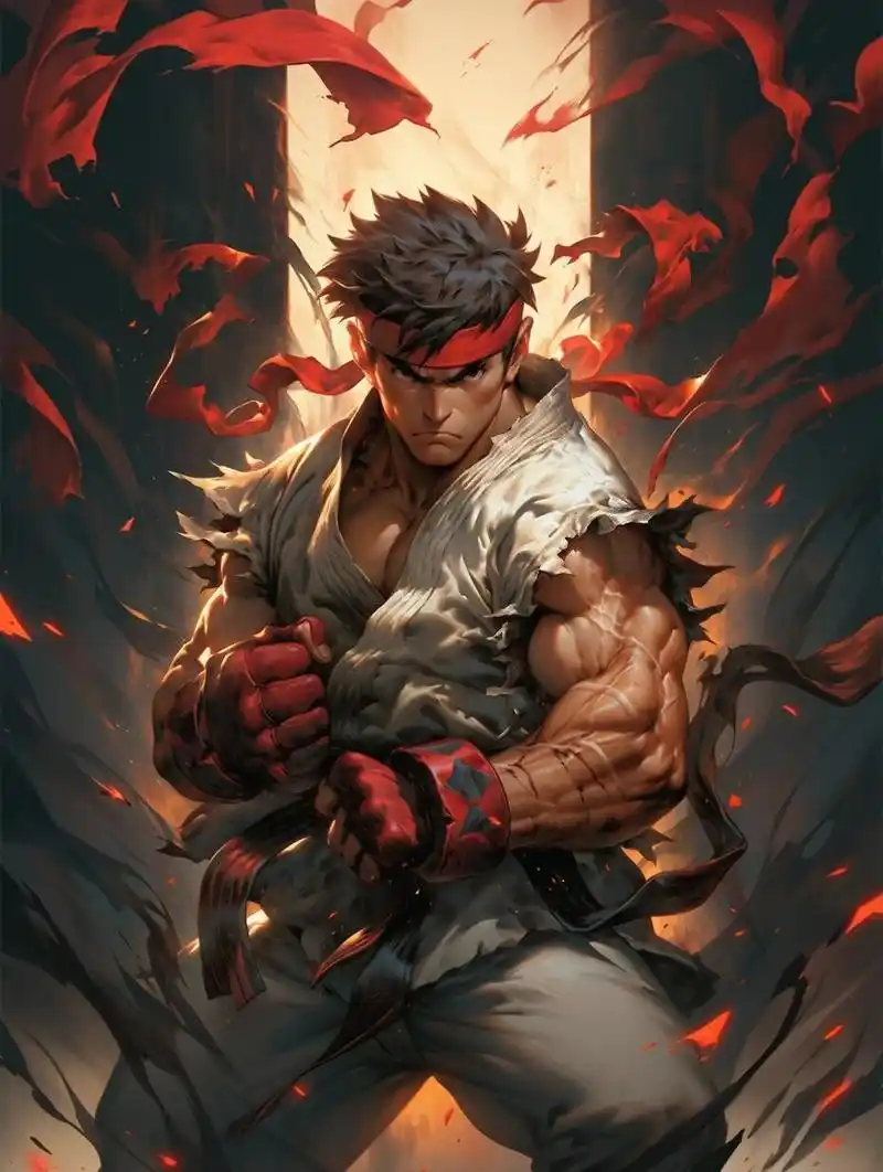 街霸 手机壁纸 ai绘画