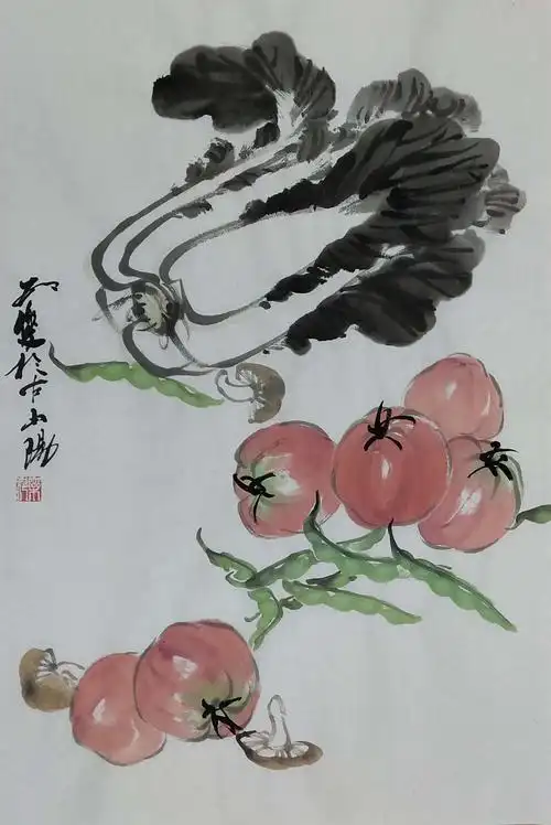 邢乐————写意.蔬菜(五幅)