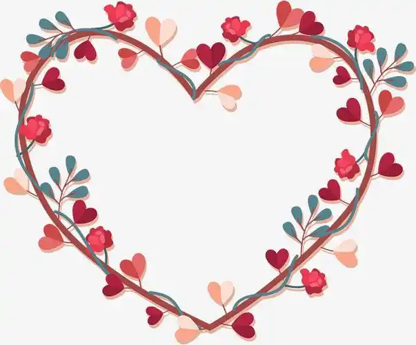 爱心边框剪纸图片大全图片