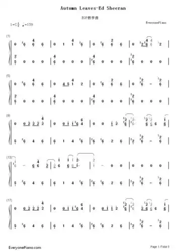 autumn leaves-ed sheeran