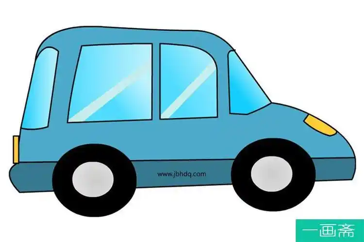 小汽车简笔画彩色 小汽车简笔画彩色 全图 简笔画图片大全-普车都