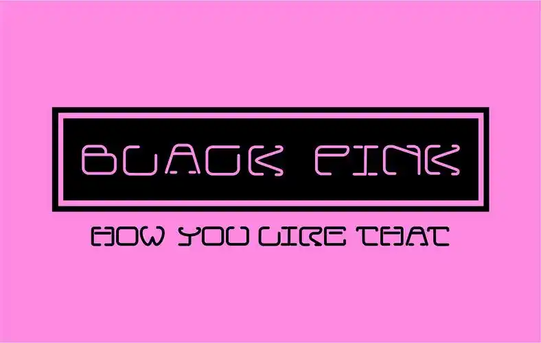 black pink|平面|字体/字形|king庸缘_原创作品-站酷zcool