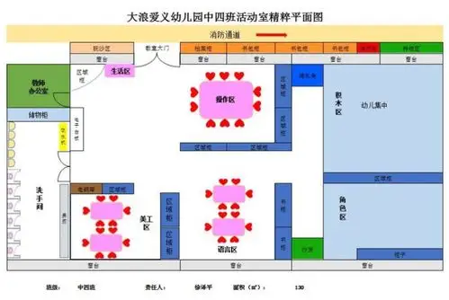 首先看到的是教室平面图,可以更清晰的看到班级的整体布局呢.