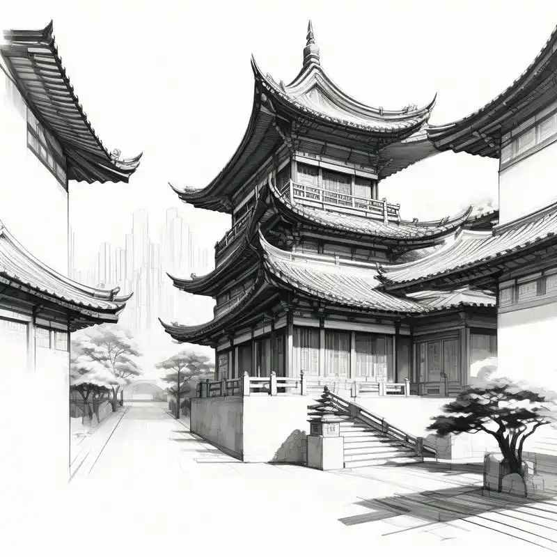 9715建筑之美·黑白素描头像96