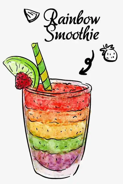 手绘水彩果汁饮品免抠素材免费下载_觅元素51yuansu.com