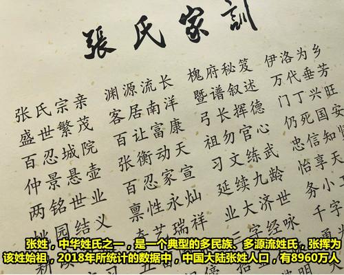 聚会字画挂件礼品l装修礼物宗亲会议张氏壁饰挂画家训家法卷轴中