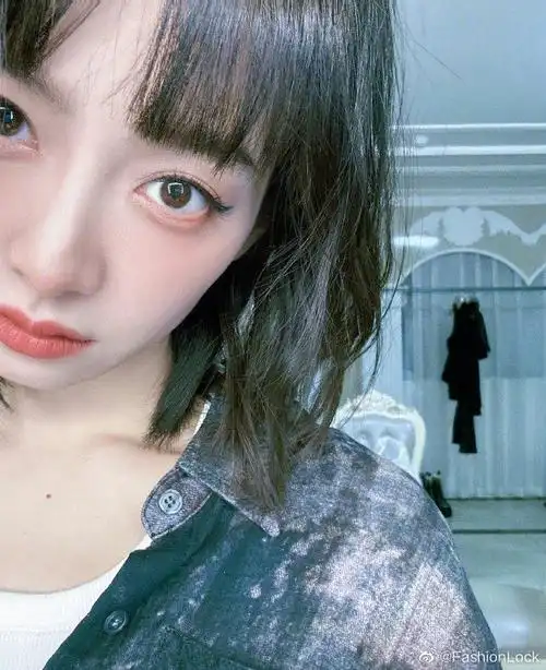 宋茜短发齐刘海