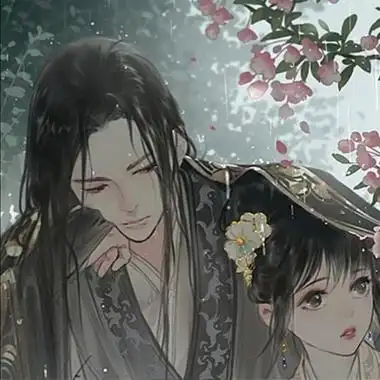 超甜古风情侣头像古风手绘爱情甜蜜头像