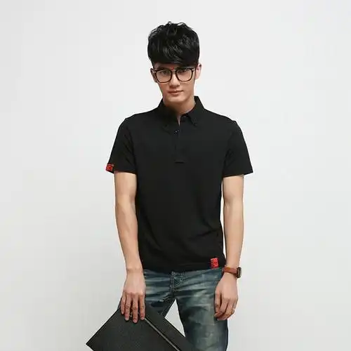 balcony 巴戈纽 夏装个性时尚商务休闲 男装保罗翻领短袖t恤polo衫