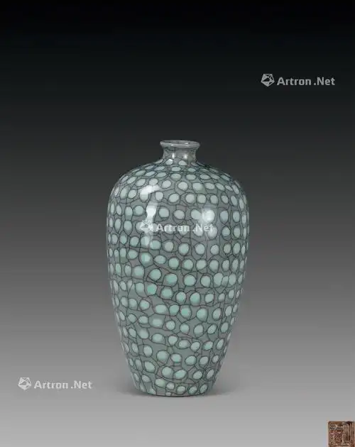 1223 当代 毛正聪 珍珠梅瓶