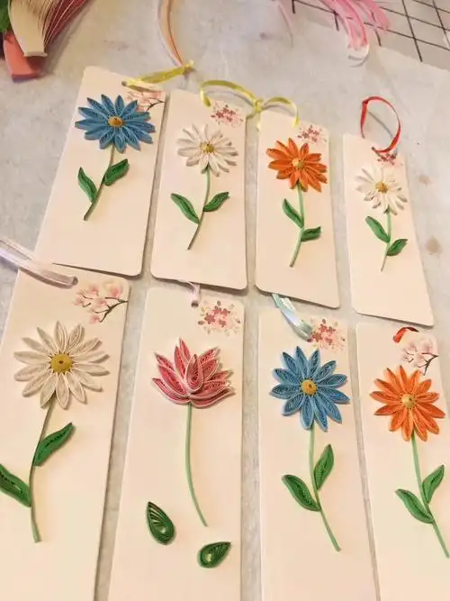 教师节衍纸书签