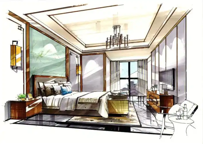 西北农林科技大学艺术设计考研  #马克笔  #室内设计  #室内手绘效果