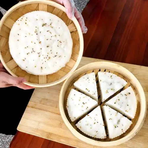 宁波特产传统发糕水塔糕酒酿桂花米糕馒头老式早点小吃下午点心
