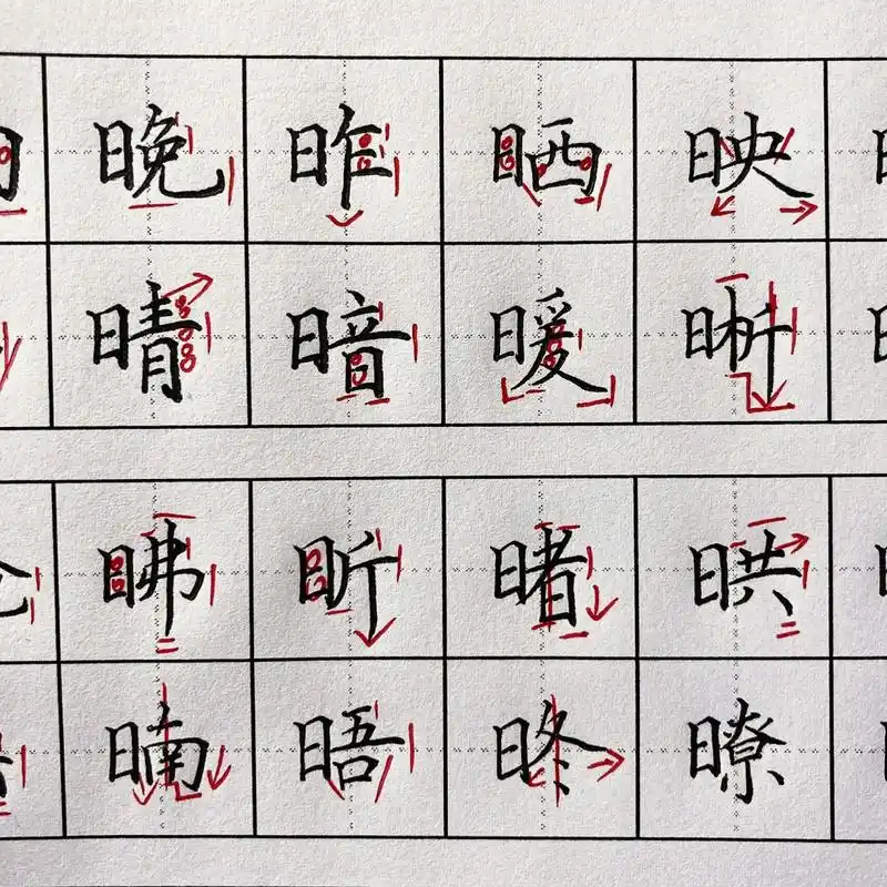 日字旁,大合辑 7715日字旁 左右结构的偏旁 7715一般左小右大